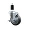 Service Caster 4'' SS Thermoplastic Rubber Swivel 1-3/8'' Expanding Stem Caster with Brake SCC-SSEX20S414-TPRB-TLB-138 - alternate 1